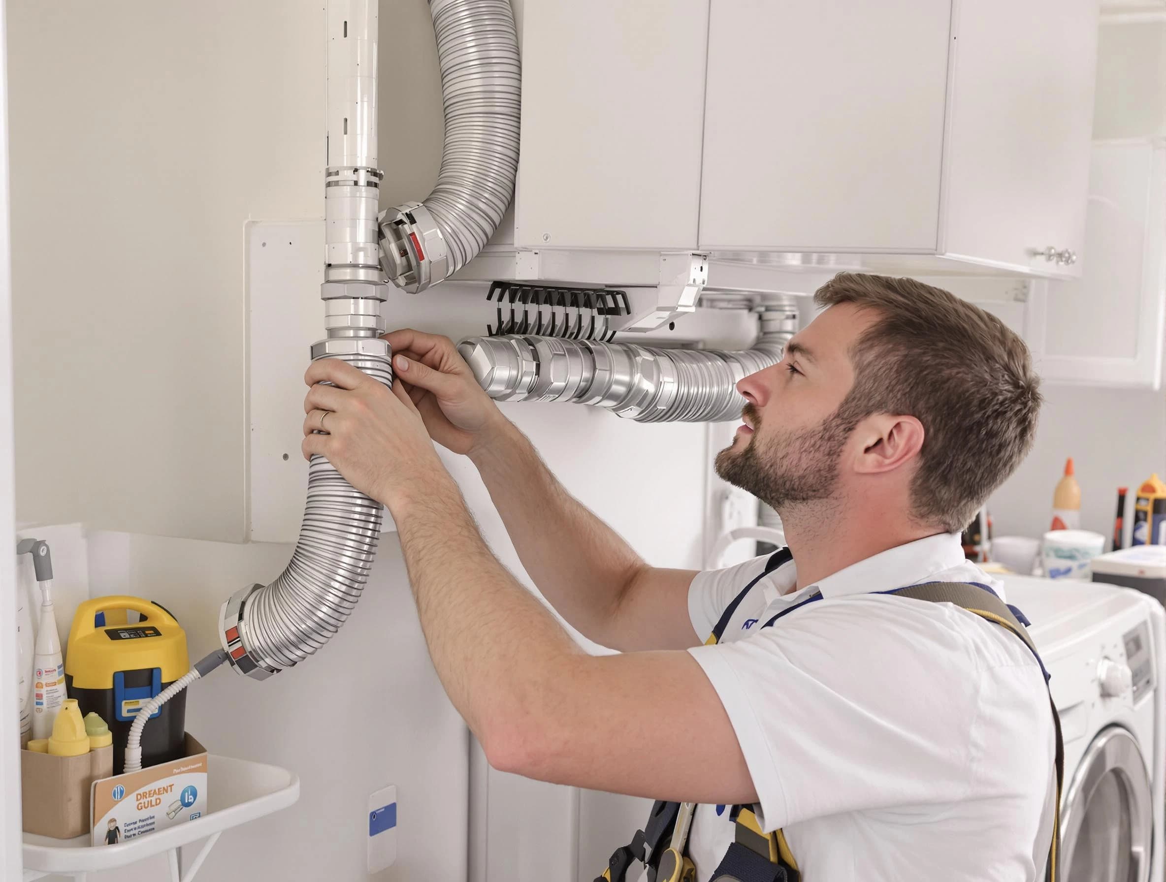 Professional dryer vent repair and installation by Riverton Dryer Vent Cleaning in Riverton